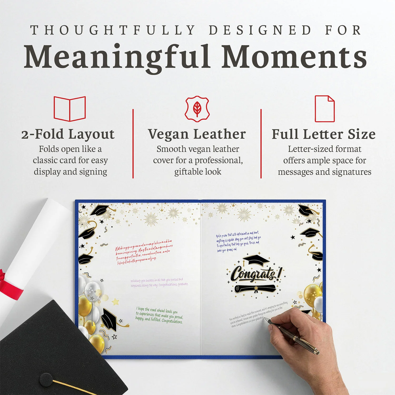 Graduation Guest Book Alternative – The Tassel Was Worth the Hassle (BLUE)